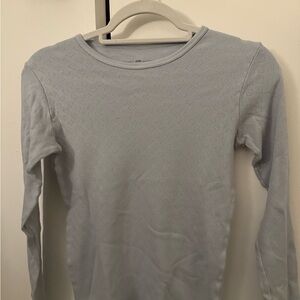 Brandy Light Blue Long Sleeve Top